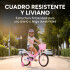 Bicicleta infantil Shengdi Rodado 16 Canasto Parrilla Hadas Color Rosa Claro