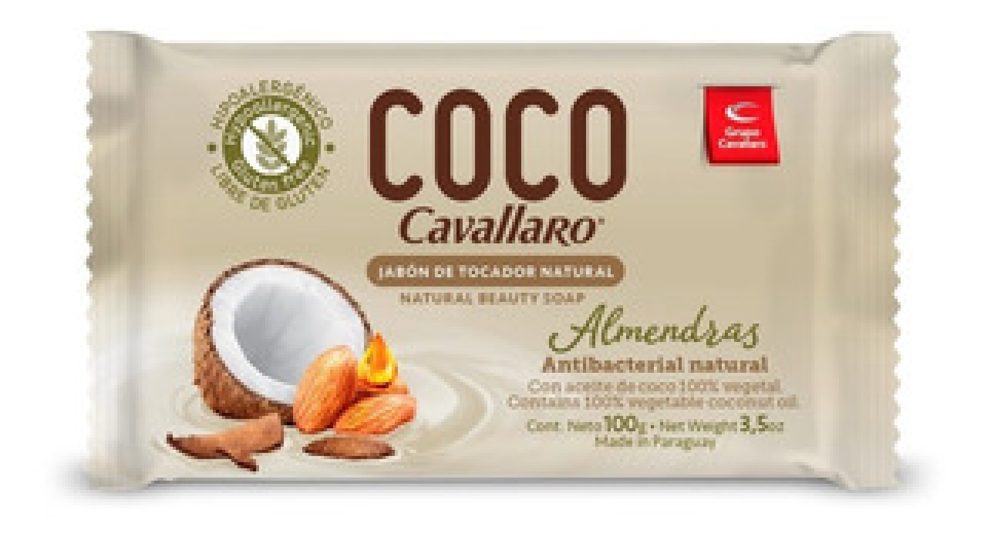 JABON DE TOCADOR COCO CAVALLARO 100 GR ALMENDRAS 