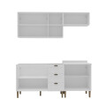 KIT DE COCINA PROVENZAL 4 MÓDULOS COLOR BLANCO Kit De Cocina Provenzal 4 Módulos Color Blanco