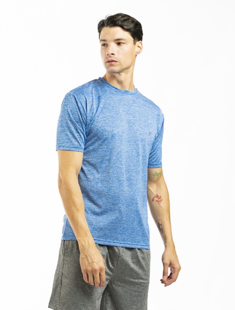 Remera Deportiva Dry Fit Francia Melange/Sin Color
