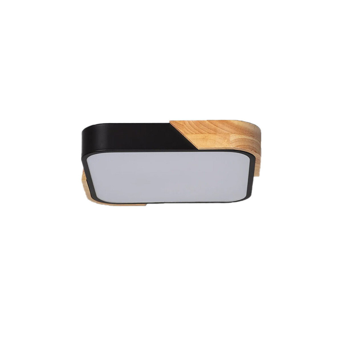 Panel LED Cuadrado Cerchio 18W Negro 30 cm 