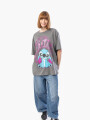 REMERA CUTIE STITCH GRIS OSCURO