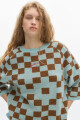 Knit T-shirt Roca Cloqué Aqua
