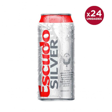 Cerveza Escudo Silver Lata 24 unidades 470 ml