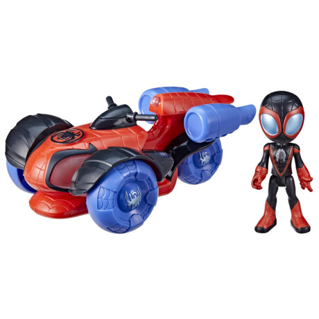 Figura Spidey And His Amazing Friends Vehículo Luminoso MILES-MORALES-SPIDERMAN