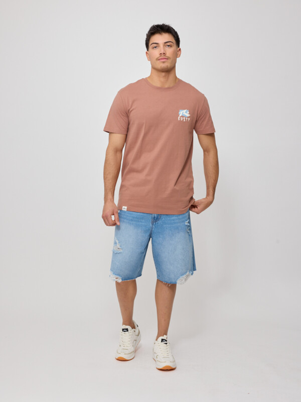 T-SHIRT RINZA RUSTY Tostado