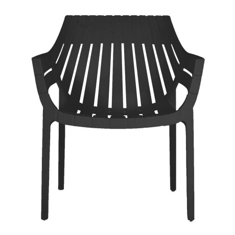 Silla Sillón Hilton Interior Exterior UV 150k Elegante Negro