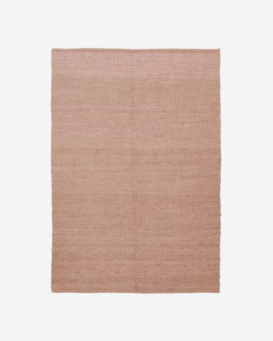 Alfombra Sallova de yute rosa 160 x 230 cm Alfombra Sallova de yute rosa 160 x 230 cm