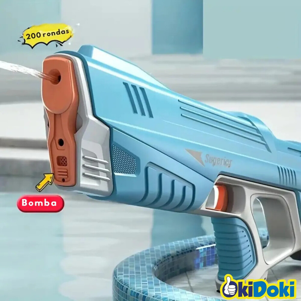 Pistola De Agua Eléctrica Automática a batería Azul