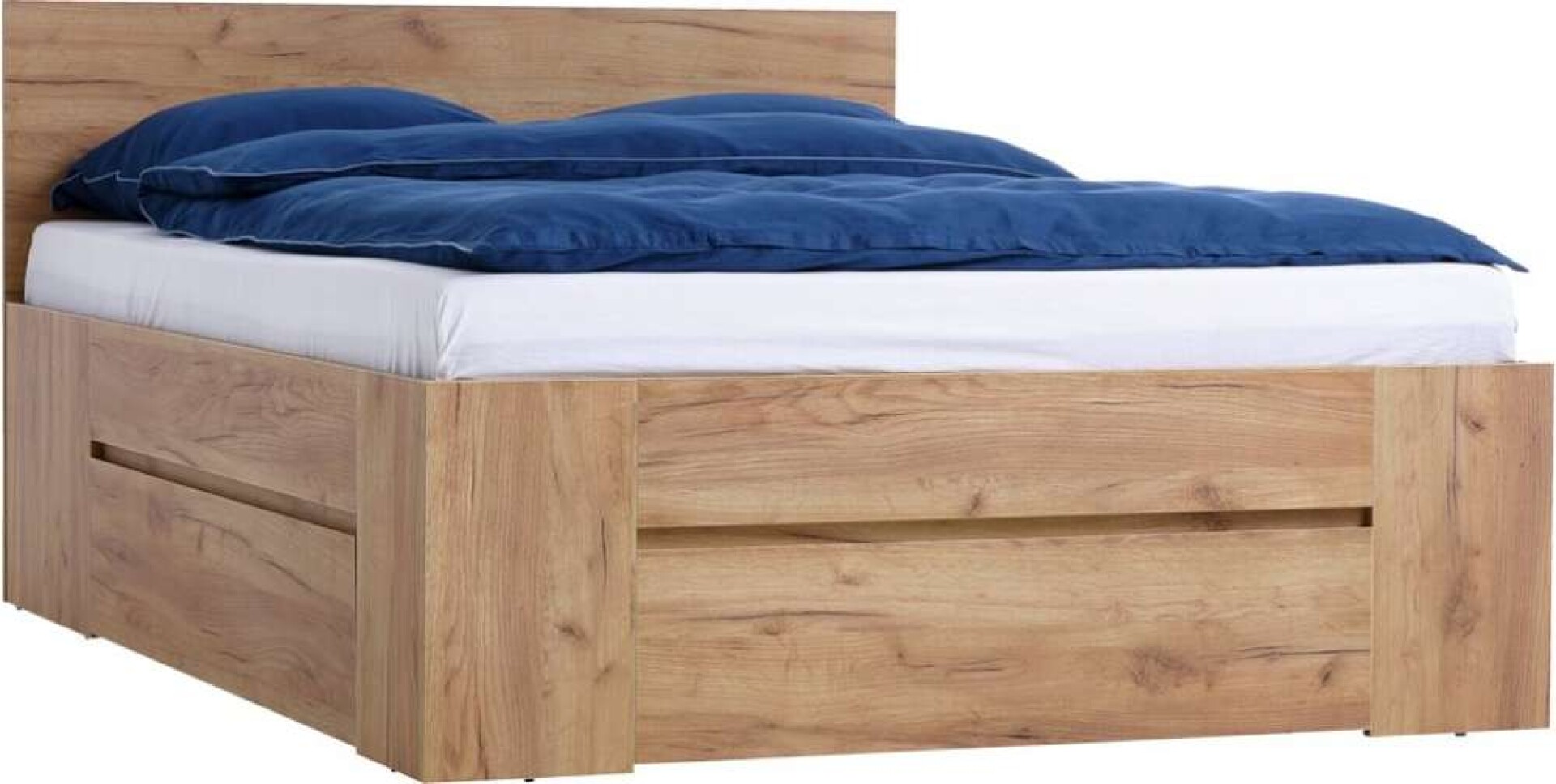 Estructura Cama Limfjorden 180X200 3 Cajones - Roble 