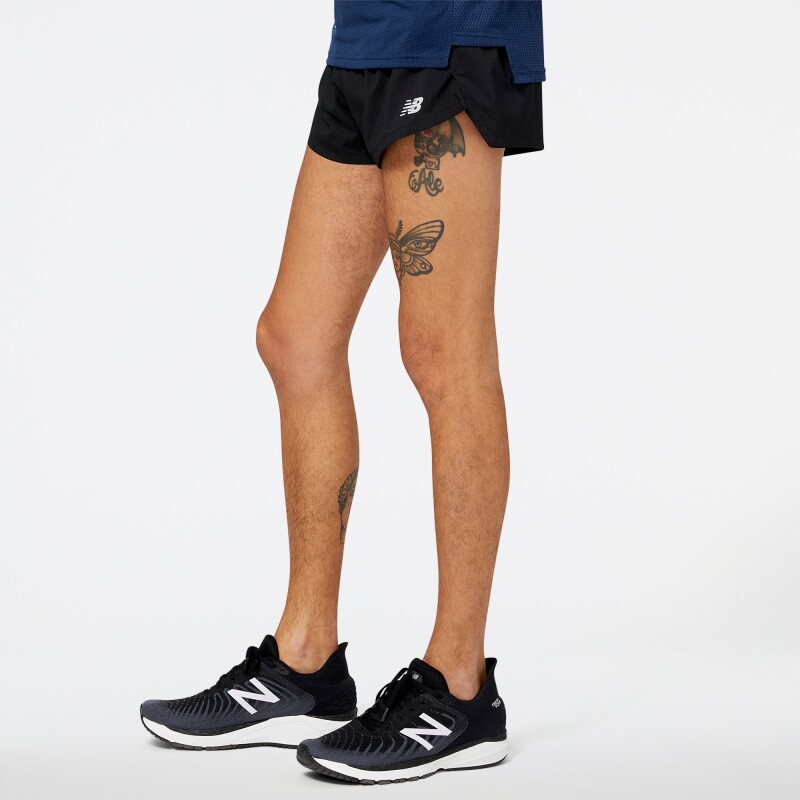 Short New Balance de hombre - Accelerate 3" - MS23243BK BLACK