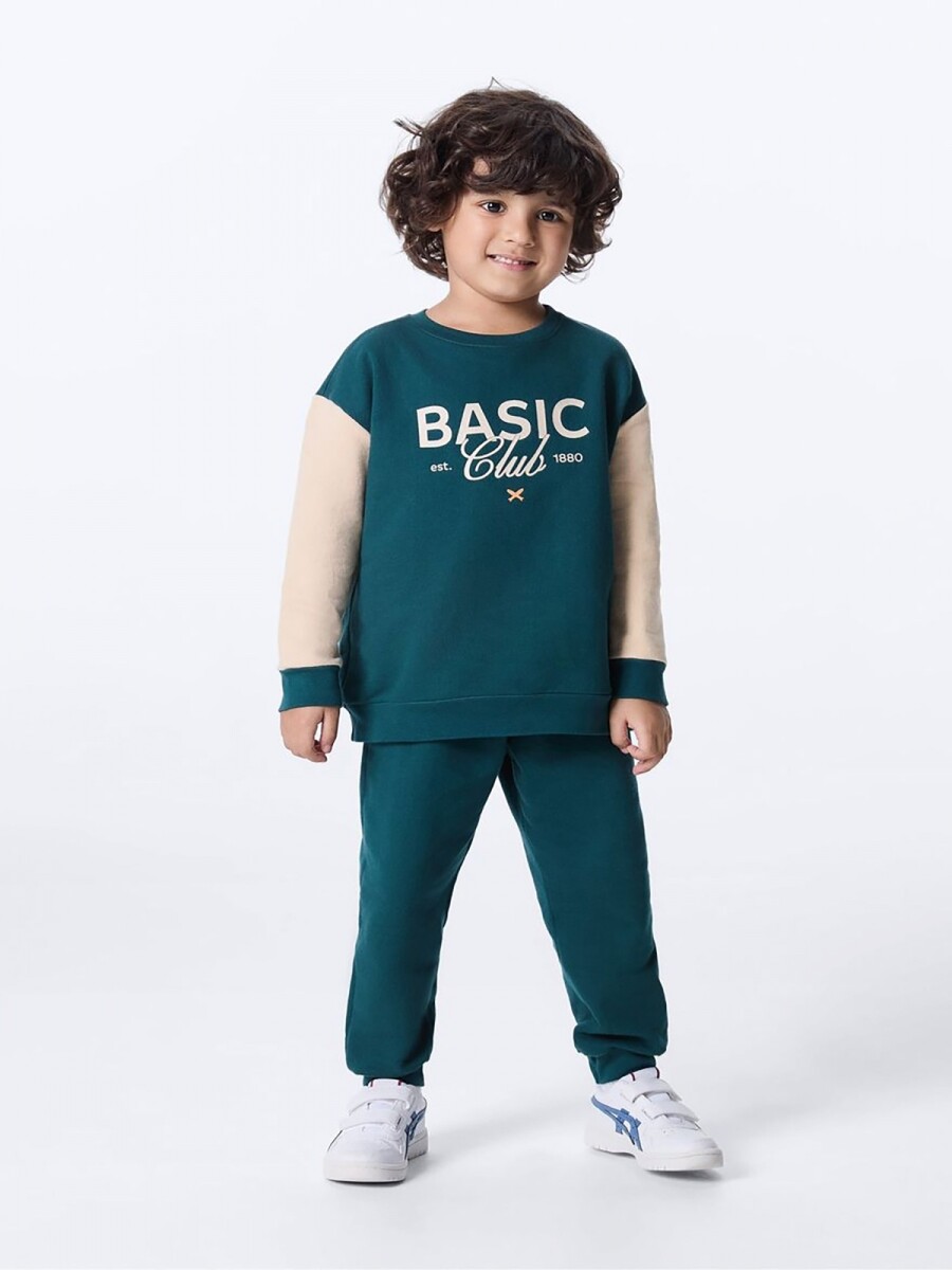 CONJUNTO INFANTIL ESTAMPADO - VERDE 