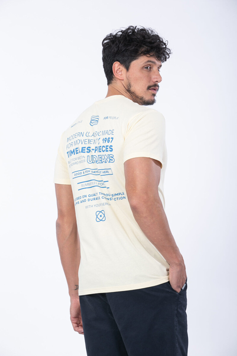 Remera UFO manga corta Amarillo