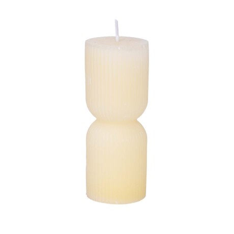 VELA AROMÁTICA PARAFINA NATURAL-BEIGE A020