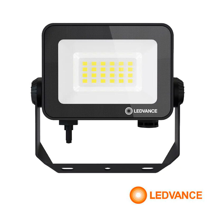 FOCO LED LEDVANCE OSRAM COMPACT IP65 20W NEGRO Foco LED LEDVANCE OSRAM Compact IP65 20W Negro Luz Fría