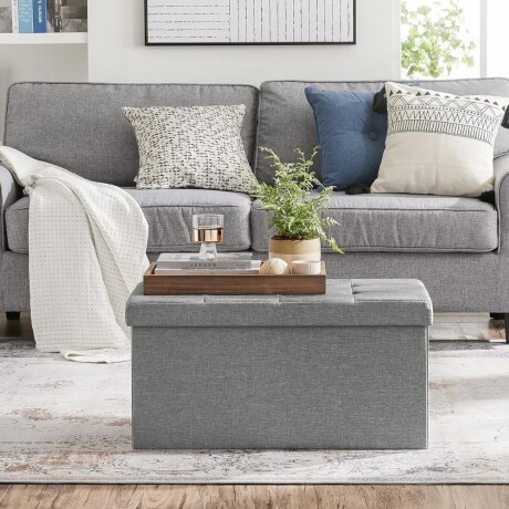 Puff Baul Houston Lino Gris