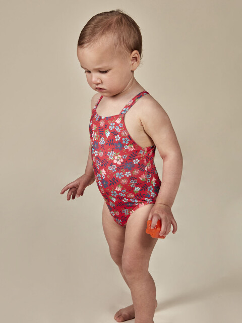 Traje De Baño Liberty Fresa Brillante