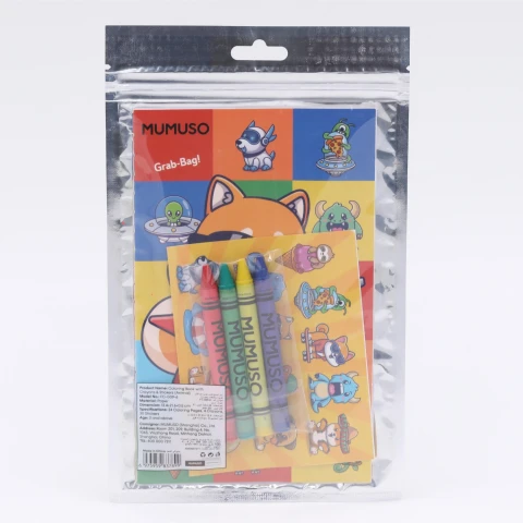 LIBRO PARA COLOREAR CON CRAYONES Y PEGATINAS (ANIMAL) LIBRO PARA COLOREAR CON CRAYONES Y PEGATINAS (ANIMAL)