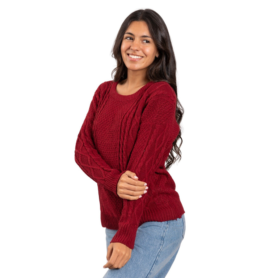 CHERRY SWEATER DARK RED