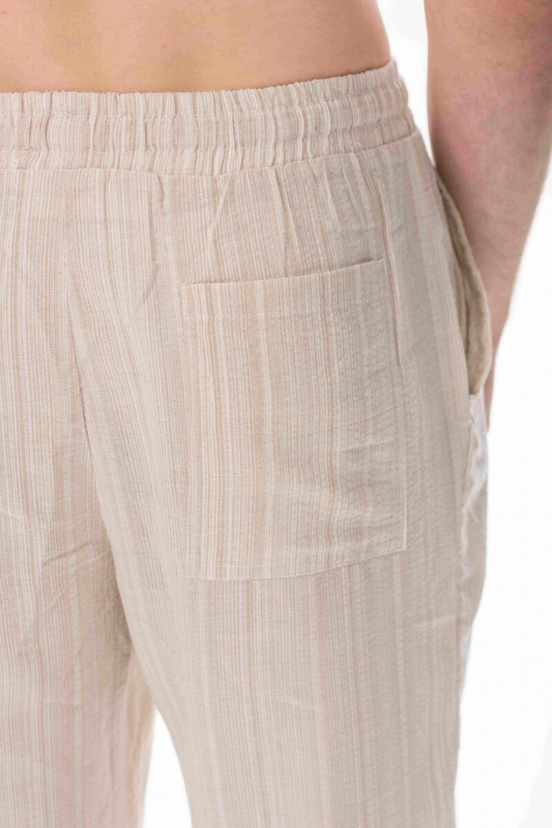 Pantalón Pijamero Beige