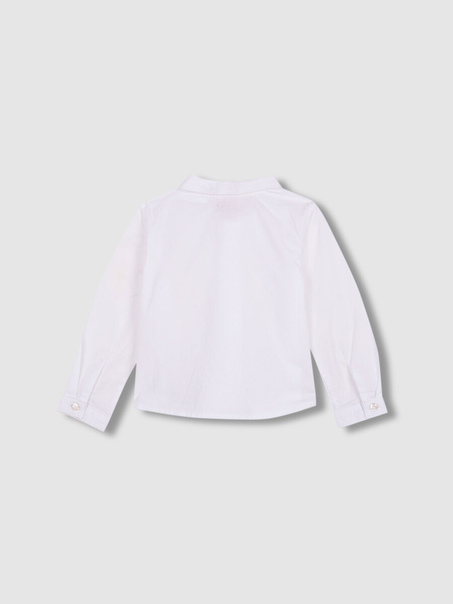 Camisa Cuello Bebe Blanco Optico