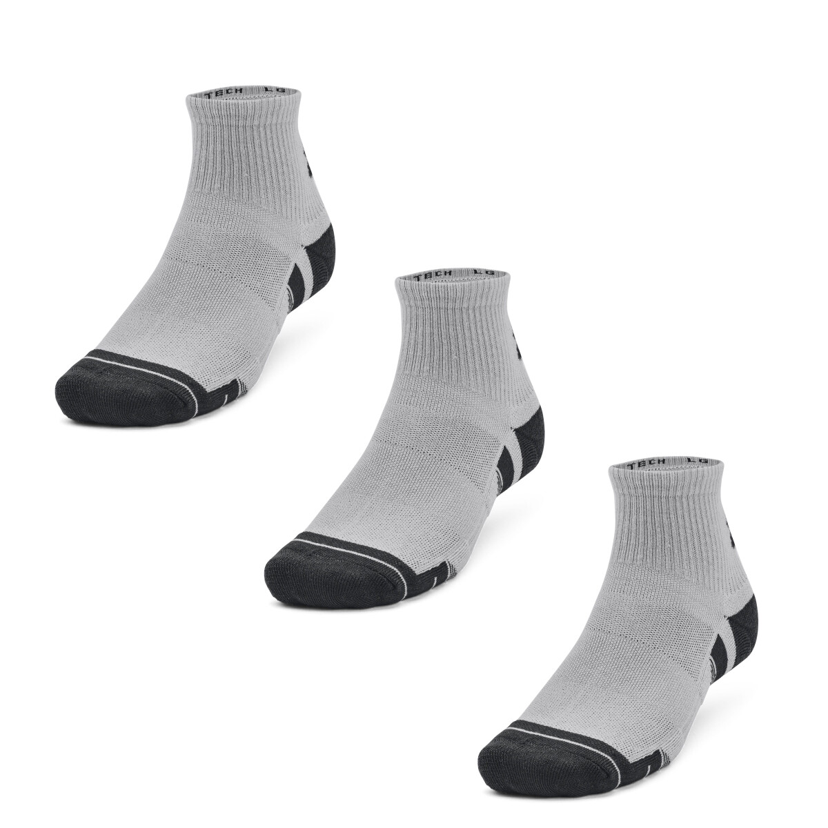 Medias Unisex Under Armour x3 Performance Tech - Gris 