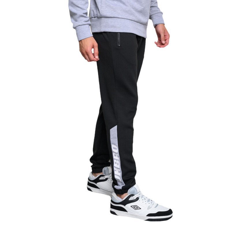 Pantalon de Hombre Umbro Negro - Gris Melange