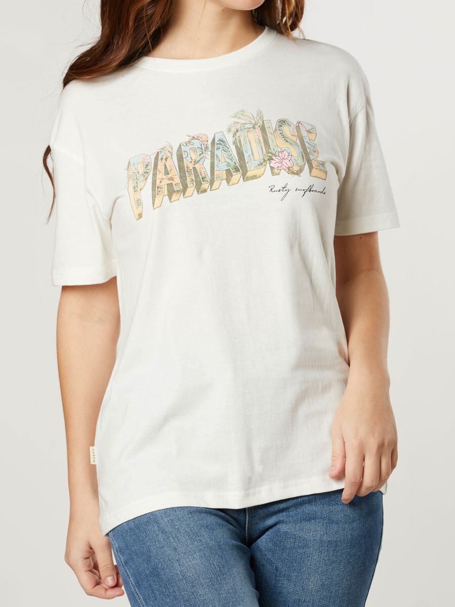 T-SHIRT PAISA RUSTY - Blanco 