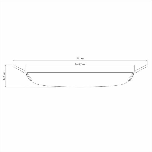 Disco de acero carbono Ø40 cm. "Churrasco black" -TRAMONTINA TR5690