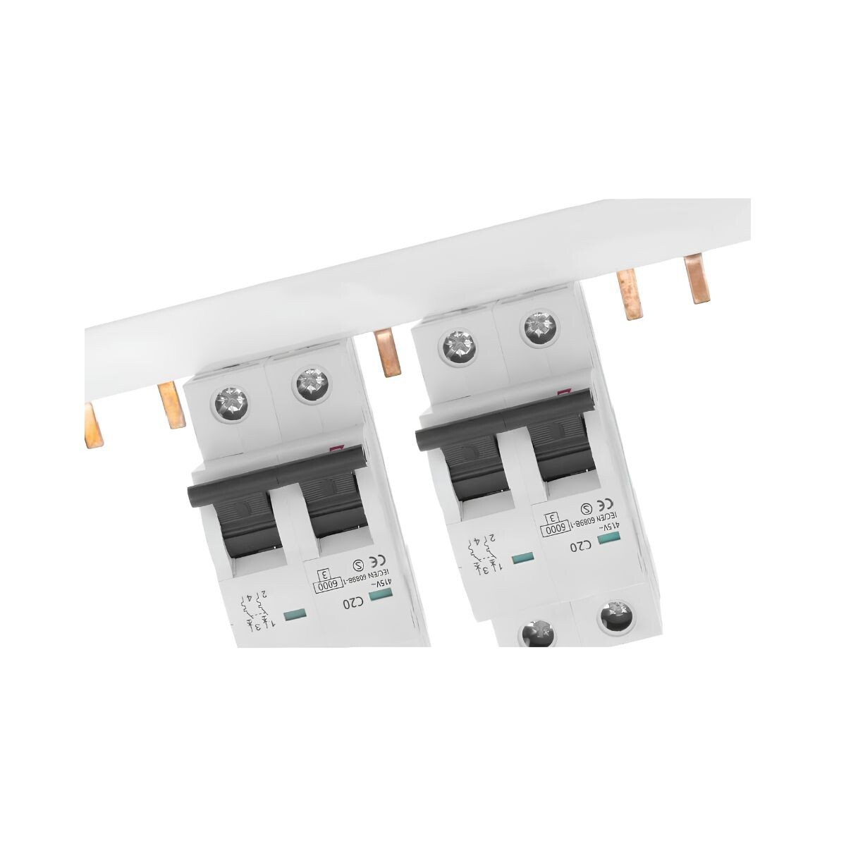 PEINE AIMENTACION P/INT DIN 2 P 63A CARFIL Peine Aimentacion P/int Din 2 P 63a Carfil