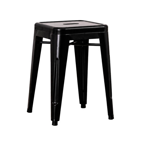 Banco Taburete Metálico Tolix Calidad Cocina Jardín Negro