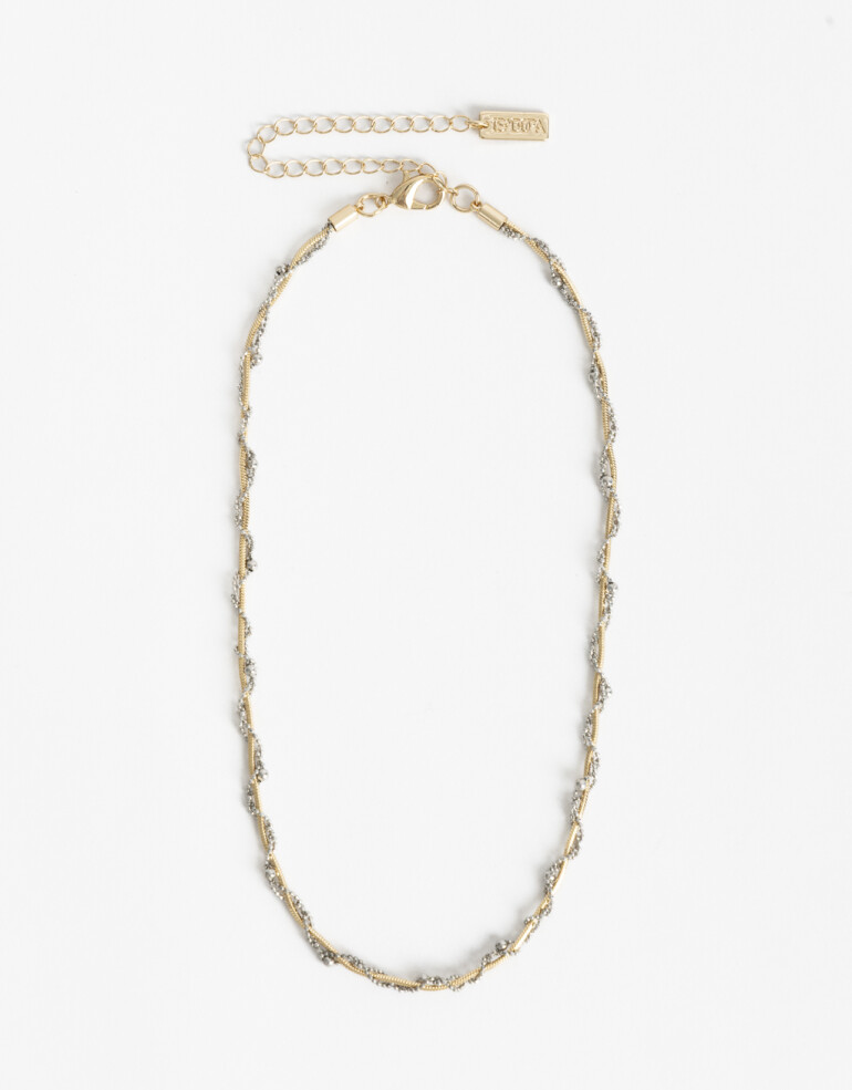 Collares Cortos Metal Collar Corto Metal Biplating - Dorado