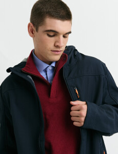300550 CAMPERA HARRINGTON LABEL Azul Oscuro