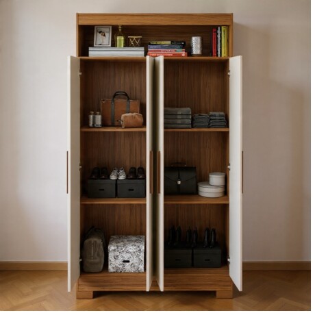 ROPERO 4 PUERTAS GUARDARROPA ARMARIO PLACARD CLOSET OFF WHITE