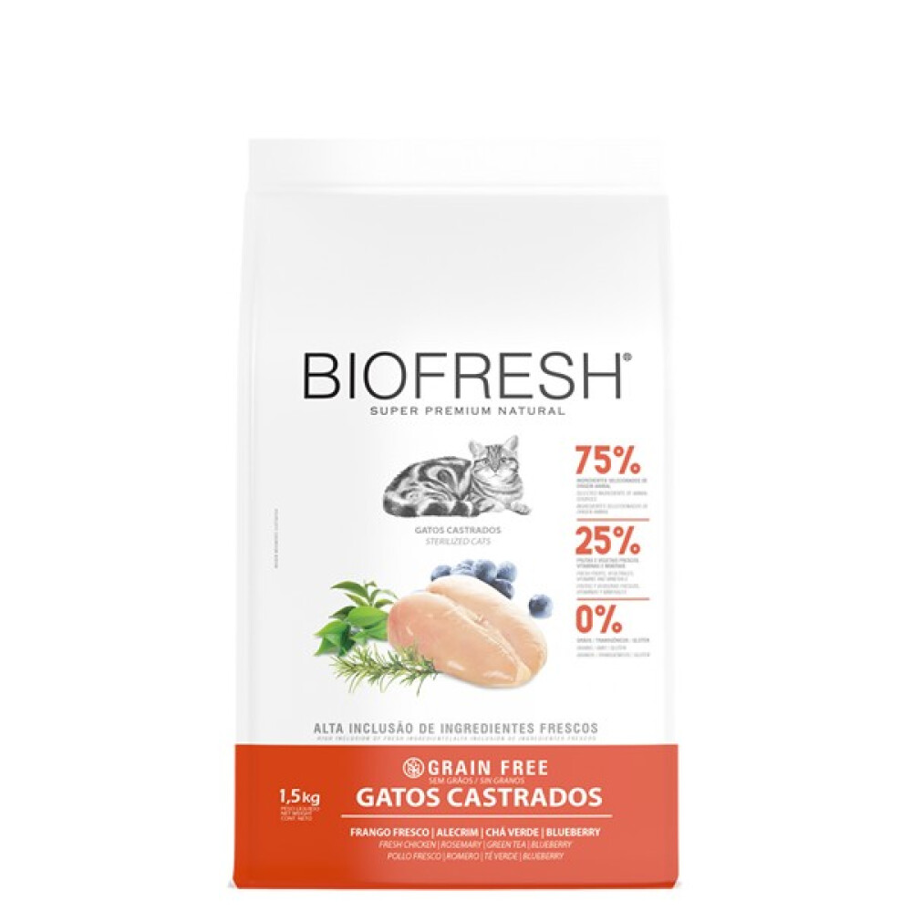 BIOFRESH GATOS CASTRADOS POLLO 1,5 KG BIOFRESH GATOS CASTRADOS POLLO 1,5 KG