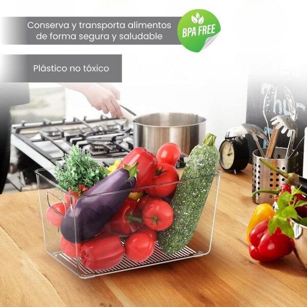 Canastos Organizadores De Alacena Heladera Para Cocina Cajon CTN008 Canastos Organizadores De Alacena Heladera Para Cocina Cajon CTN008