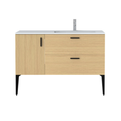 Mueble Altea MDF Color Madera Con Patas 120x50x82 GAMAS DE MARRON