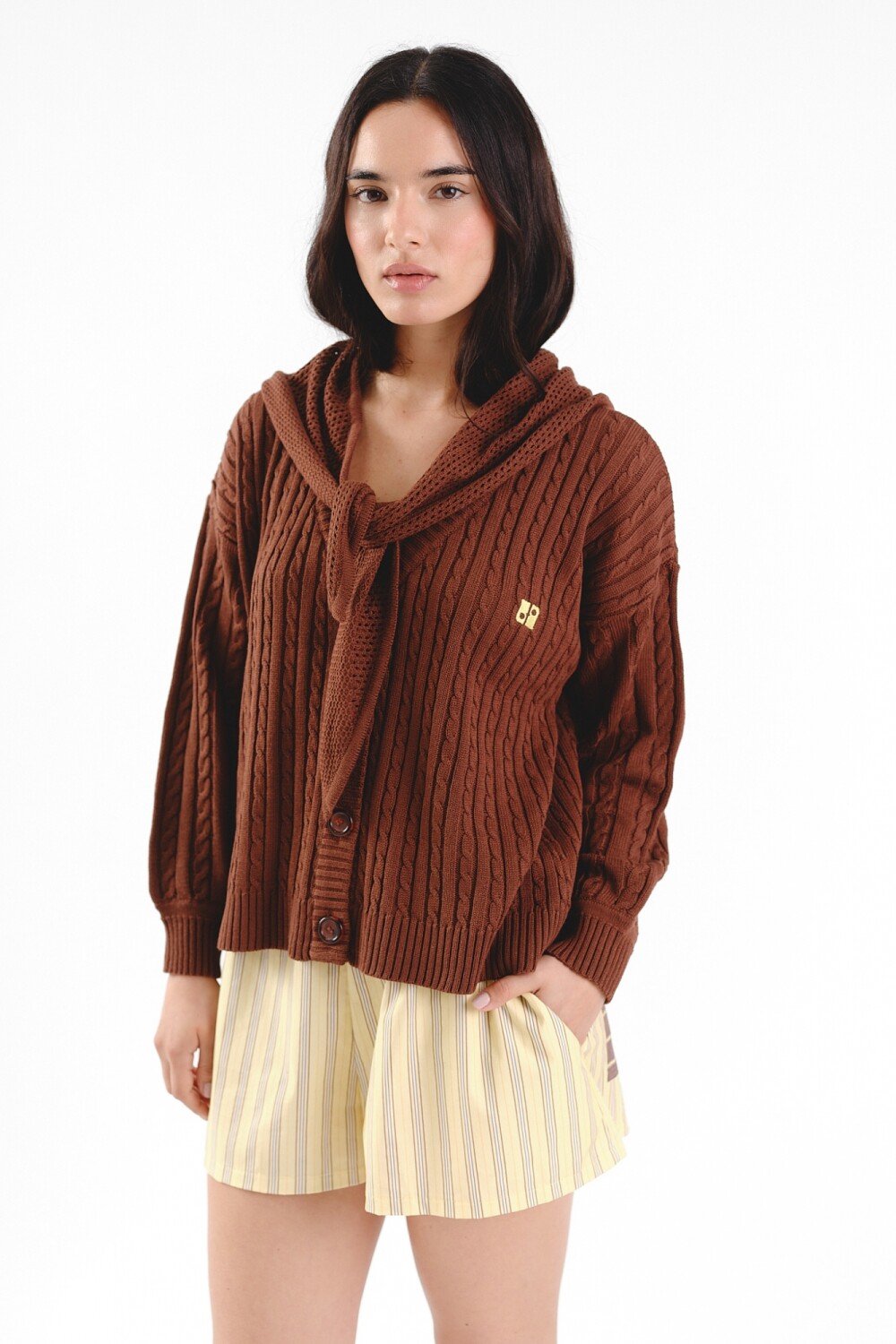 Cardigan Comodín Chocolate