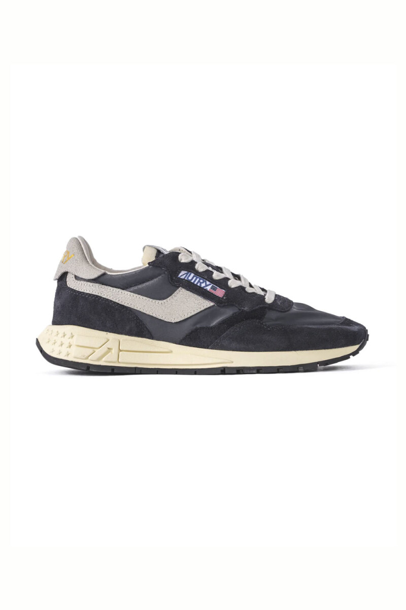 REELWIND LOW MAN NYLON/CRACK W Negro