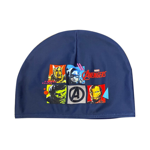 Gorra de Natación Infantil Talle Único Avengers Azul