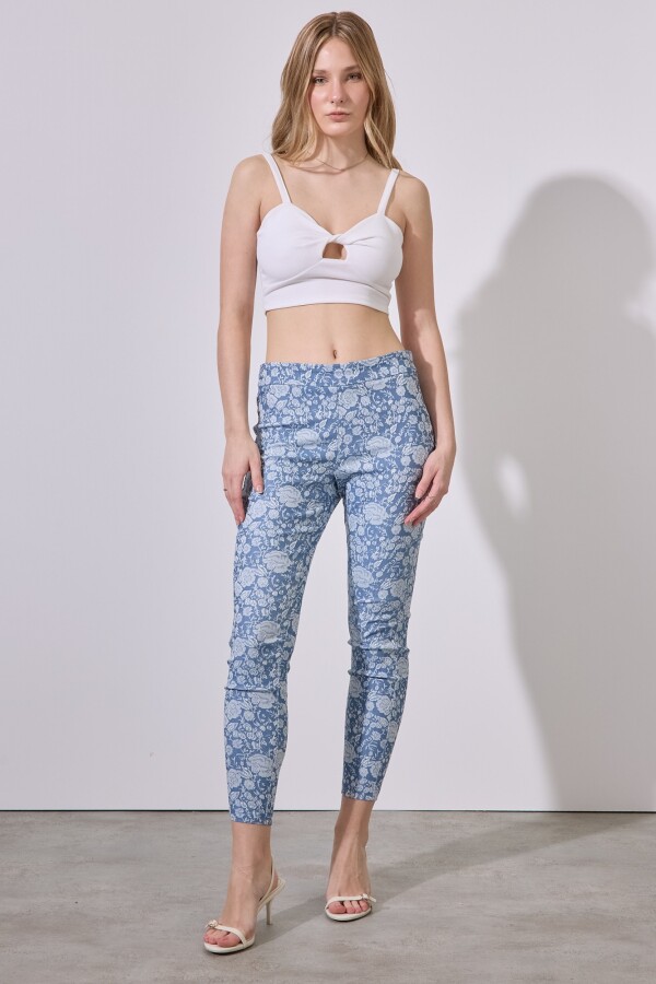 Jegging Flores AZUL