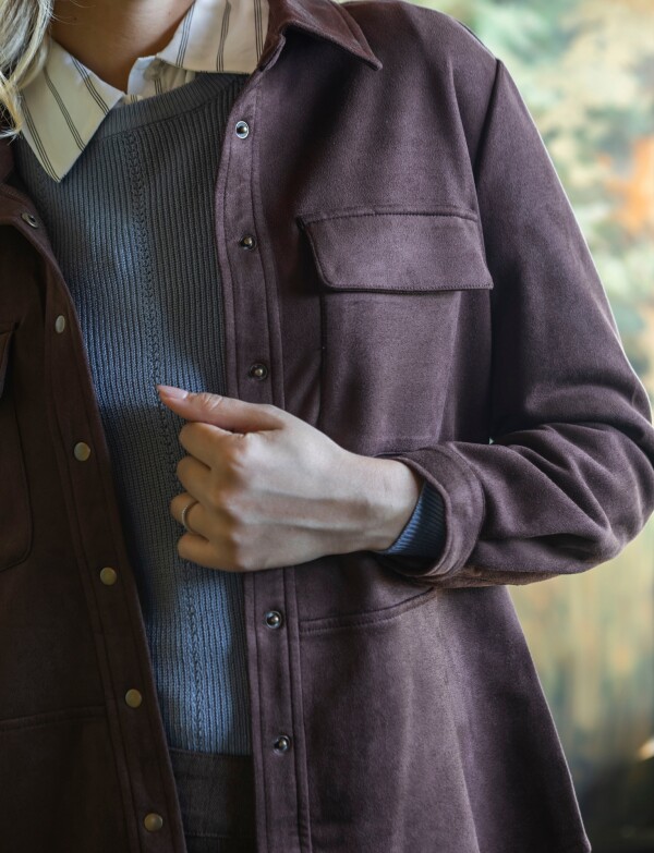 Sobrecamisa Suede MARRON