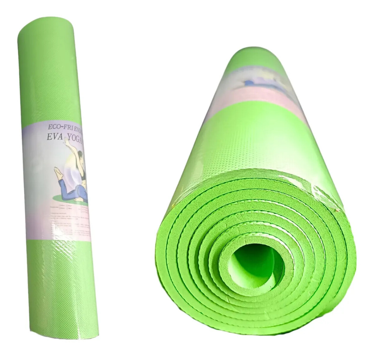 Alfombra para ejercicio, yoga, pilates. 6mm de espesor - Verde 