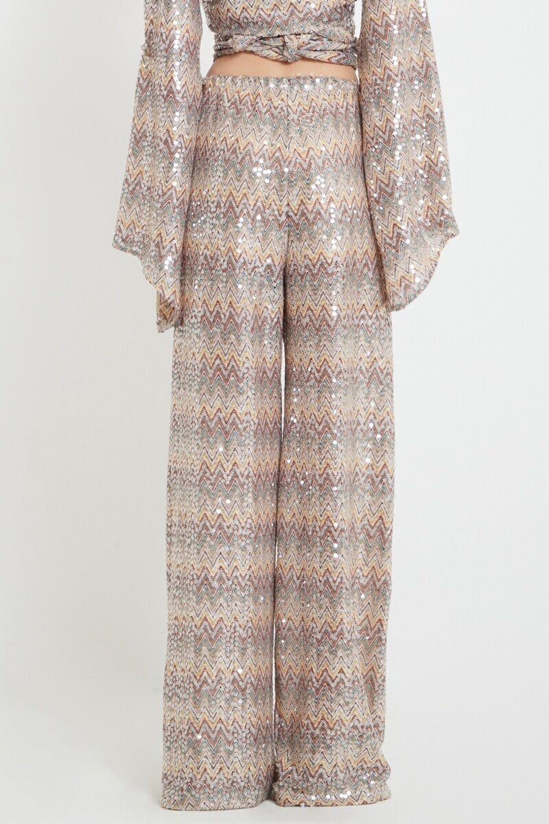 Pantalón lentejuela Multicolor