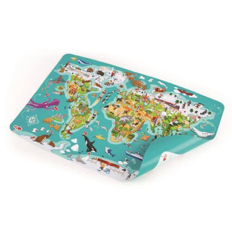 Puzzle 2 en 1 - Juegos y Mundo - hape Puzzle 2 En 1 - Juegos Y Mundo - Hape