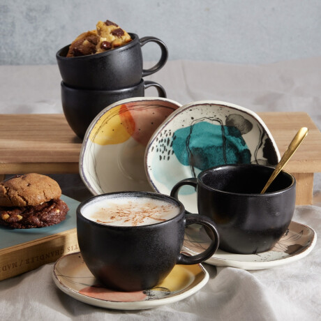 Juego de Té 8 Piezas Euritmia 230 ml Loza Juego de Té 8 Piezas Euritmia 230 ml Loza