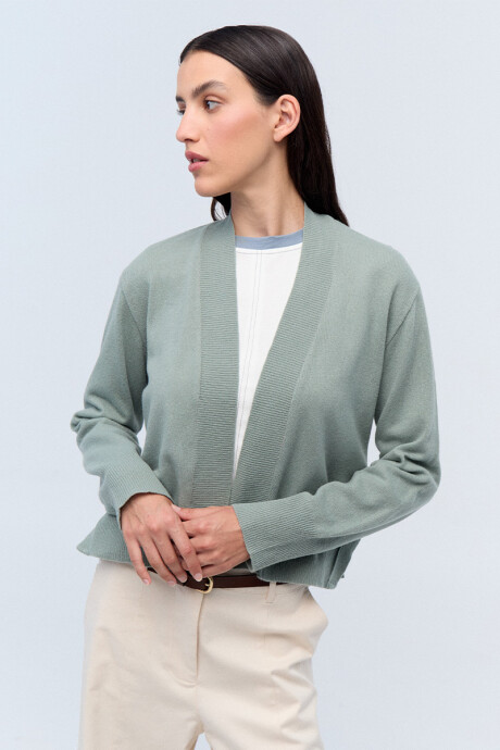 Cardigan Biarritz Verde Agua