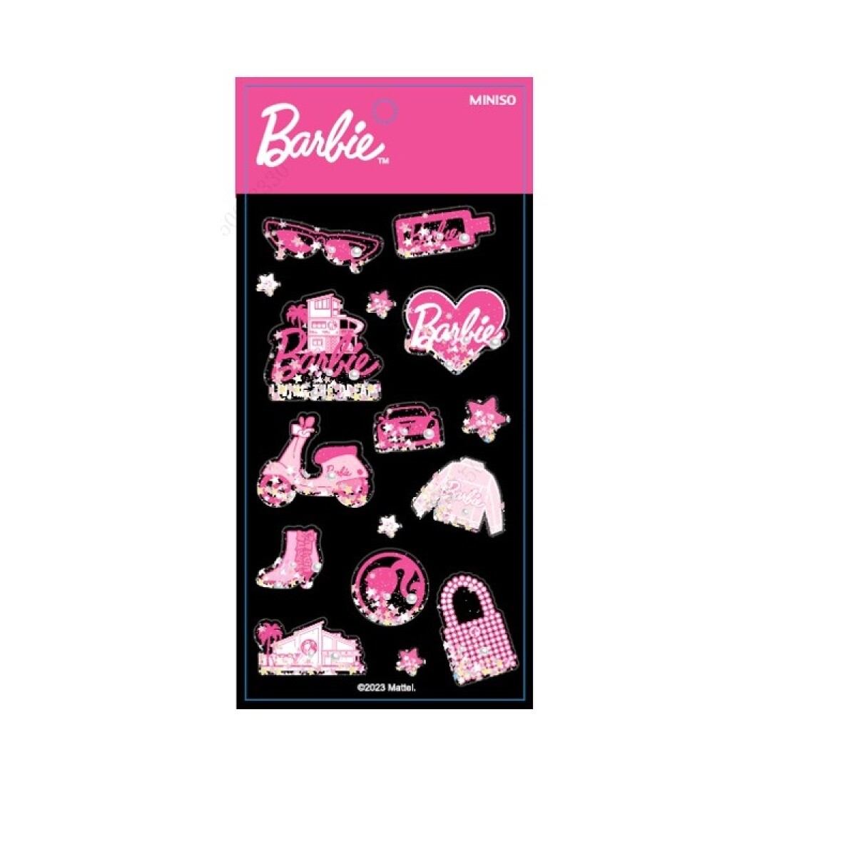 Stickers Barbie cápsula - negro 
