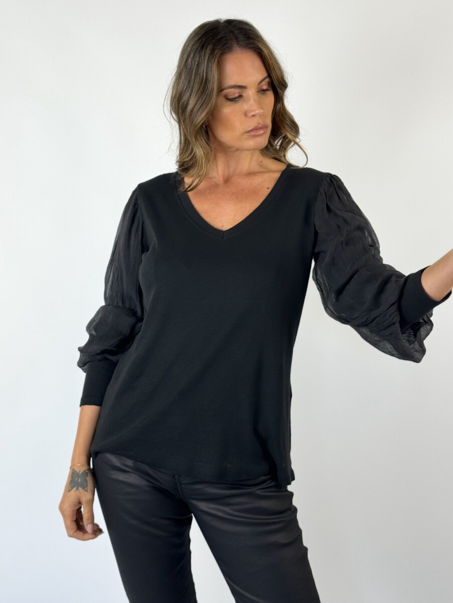 BLUSA DERYA - NEGRO. 