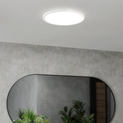 Plafón blanco LED redo. 18,5W blanco dinám. Ø389mm EG3611